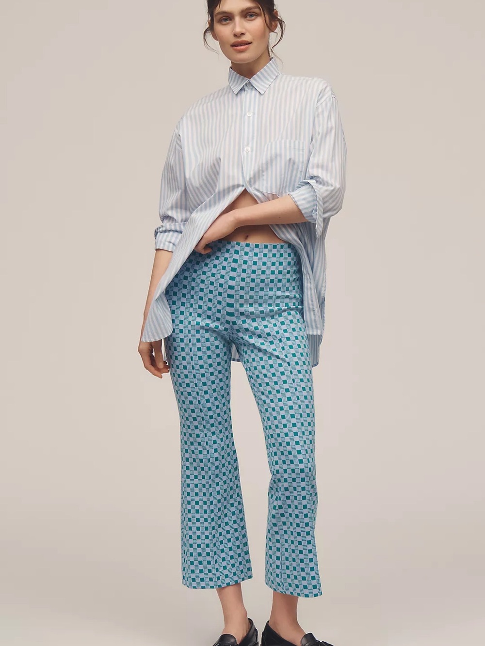 Maeve Anthropologie “The Margot” Kick Flare Crop pant size XL
